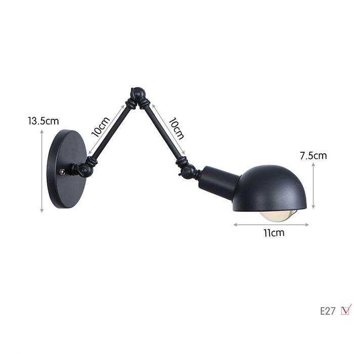 Loft Industrial Adjustable Long Swing Arm Wall Lamp Fixture Vintage Edison Bulb Wandlamp Lamparas De Pared Lights Lampen Sconce