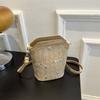 Today's Popular Small Bags for Women, Summer New Trendy Fashion Shoulder Messenger Bags, Lace Straw Bucket Bags