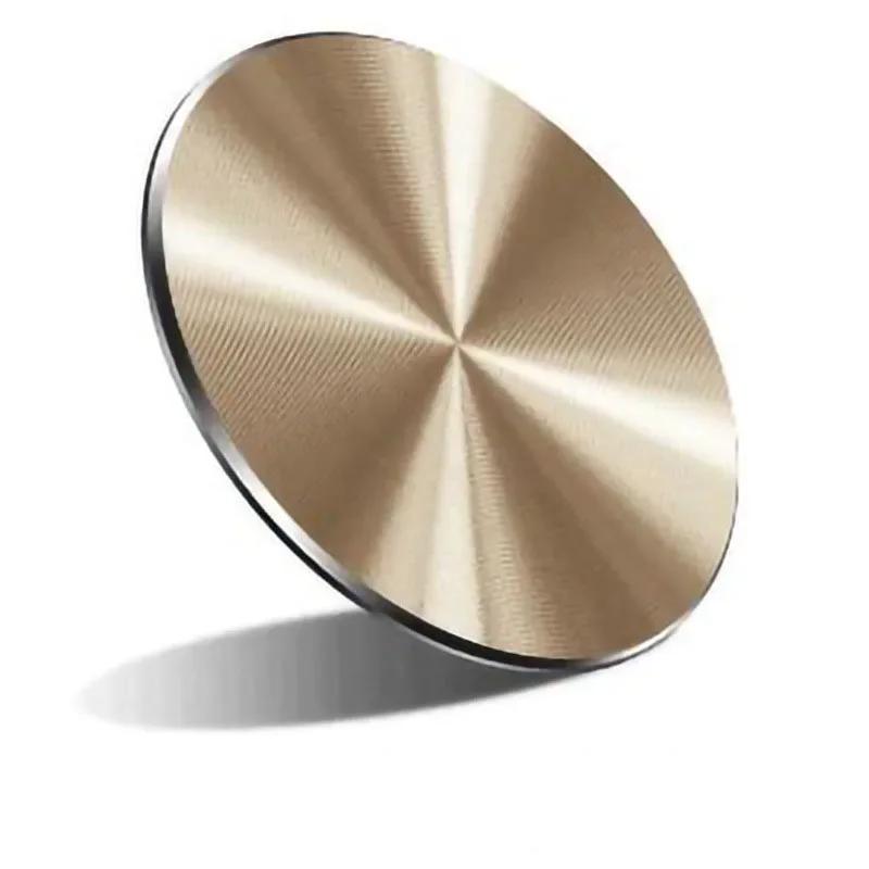 Anzug Bügeln Auto Halterung Dünne Metallplatte Scheibe Tragbar CD Muster/Glatt Handyhalterung Magnetische Scheibe für Magnetische Handy Tablet Halterung