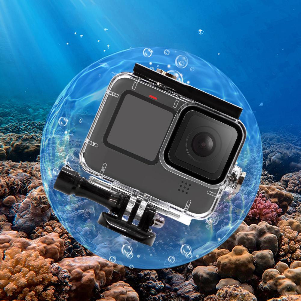 Wodoodporna Obudowa 45M Obudowa Podwodna Pokrowiec do Nurkowania Obudowa Podwodna do Go Pro Hero 12 11 10 9 Czarne Akcesoria