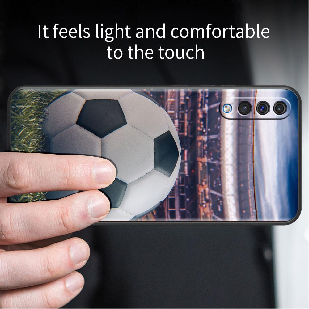 Custodia Morbida Per Samsung Galaxy Note 20 Ultra 10 Plus Lite A50 A70 A20 A40 A20e 9 8 A60 A10e Funda Cover per Telefono I Love Football Capa
