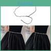 Summer Girl Water Drilled Pearl Waist Chain With Silver Metal Finish For Youth Casual Outfit