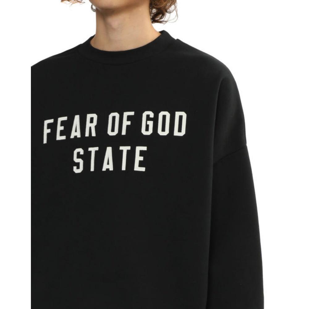 Fear Of God Essentials Logo Crewneck Long Sleeve Sweatshirt Men sweatshirt ESSSW256550MP