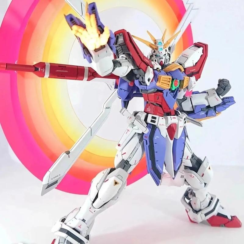 Rg 1/144 God Gumdam Gf13-017Njii Assembly Model Kit Action Figure Plastic Model Exquisite Desktop Decorations Boy Surprise Gift