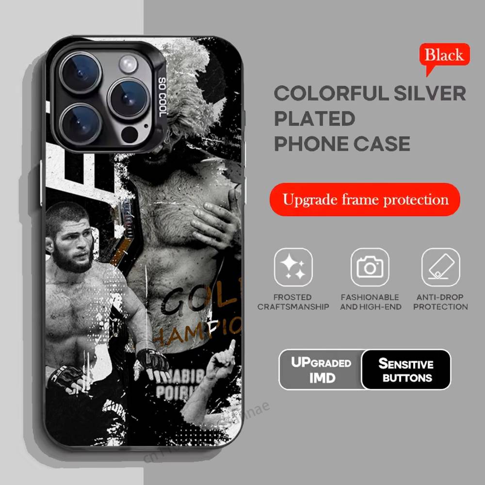 khabib nurmagomedov Phone Case For iPhone 17,16,15,14,13,12,11,Pro,Max,Plus,Mini,X,XS,XR,8,S,SE Soft Black Case