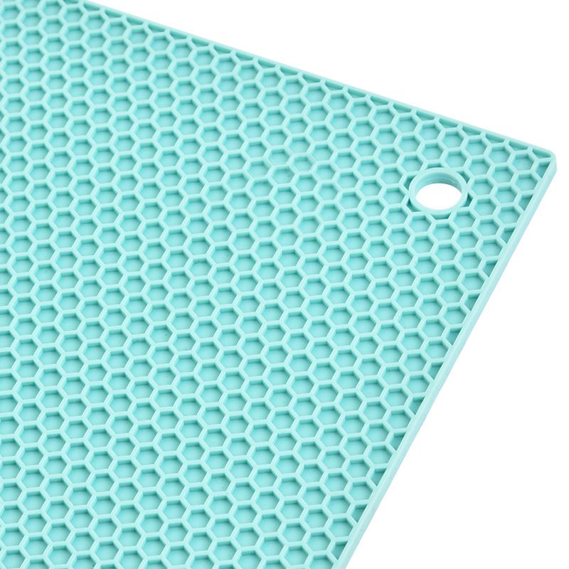 Sottobicchiere Quadrato Antiscivolo in Silicone: Sottopentola e Sottobicchiere Ispessiti Resistenti al Calore per Tavola da Pranzo.
