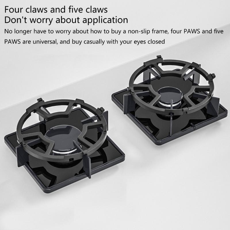 19cm Diameter Wok Rack Gas Stove Support Skid Resistant Cooktop Accessory Cast Iron Stove Rings for Balanced Cooking
