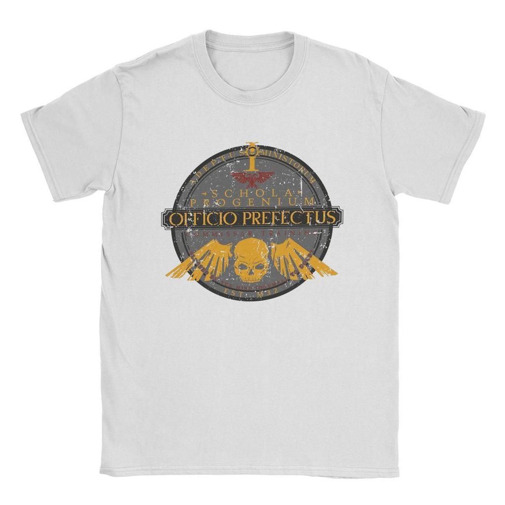Schola Progenium Commissar Training Astra Militarum Men T Shirt Casual Tees Short Sleeve T-Shirts 100% Cotton Party Tops