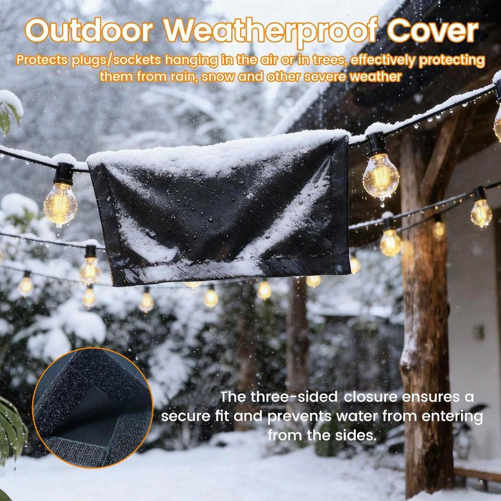 1280D Oxford Fabric Extension Cord Cover UV Resistant Cord Protector Cable Protection Cover Patio