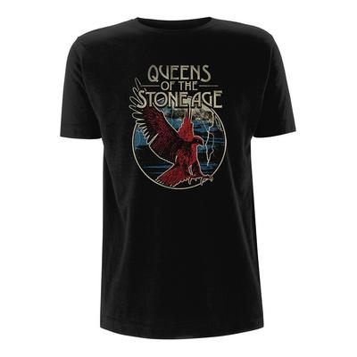 Queens Of The Stone Age T-Shirt Adler Offiziell Schwarz Neu