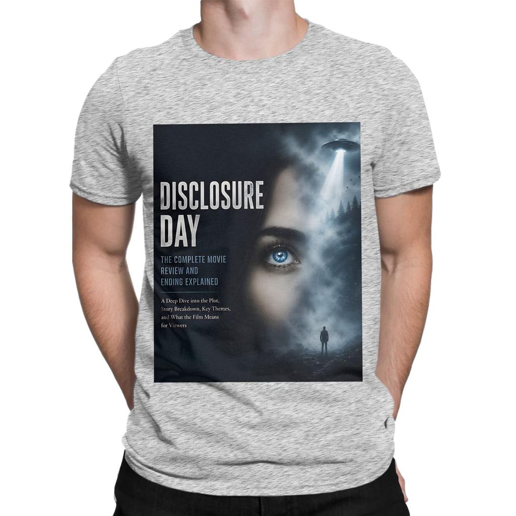 Disclosure Day Logo Poster Painting Funny 100 Cotton Tshirt Disclosure Day Tops Tees For Unisex