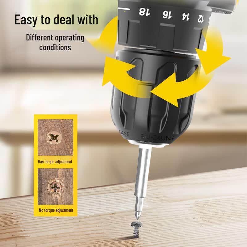 Deli 28-Piece Cordless Drill & Home Tool Kit