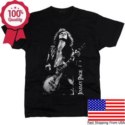 Jimmy Page Led Zeppelin Bavlna Černá Pánské S-2345XL Tričko Unisex Tričko