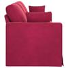 Sofa Burgundy 228 x 78 x 80 cm Velvet