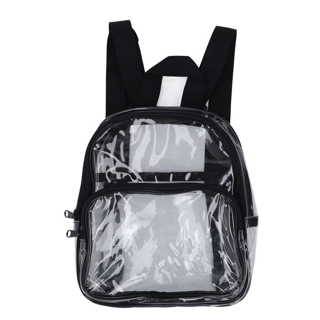 Mini Transparent Backpack Stadium Approved PVC Transparent Backpack for Work Travel Sports