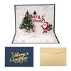 3D Pop-up Christmas Card with Custom Envelope and Hot Stamping