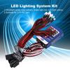 4.8V to 6V for Yokomo Tamiya 4 Colors Lighting Simulation Flash RC Accessories 12 LED Lighting Kit