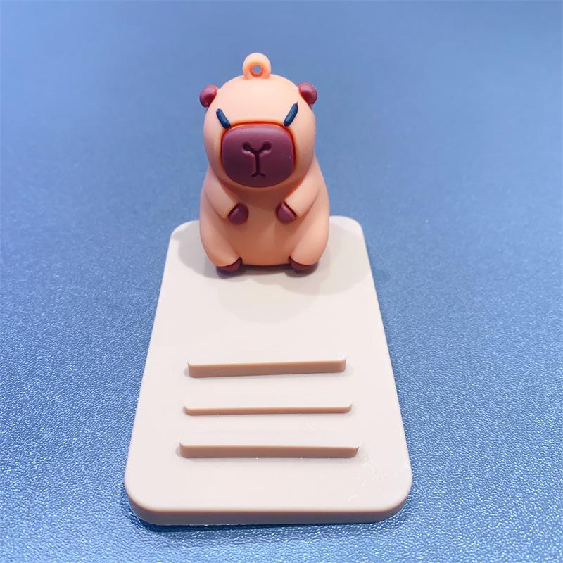Creative Cartoon Kapibara Capybara Jun Keychain Doll Boys and Girls Cute Bag Pendant Small Gift