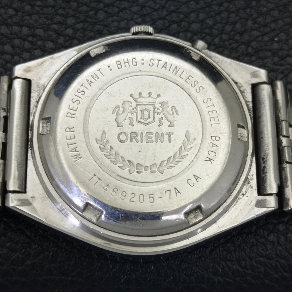 GENUINE 46941 VINTAGE ORIENT AUTOMATIC JAPAN MENS BLUE DIAL WATCH A701852-5 R207-a701852