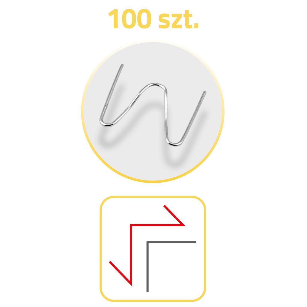 Staples For Plastic Welding Machine 100 Pcs Type B Humberg