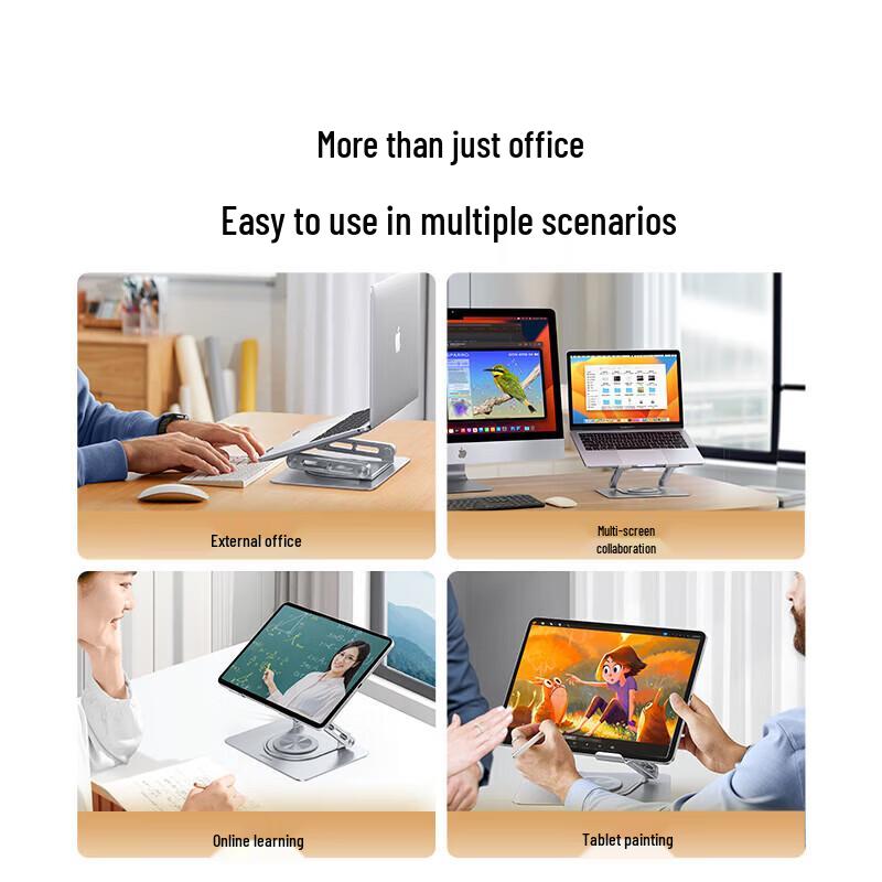 UGREEN 360° Rotating Height-Adjustable Laptop & Monitor Stand
