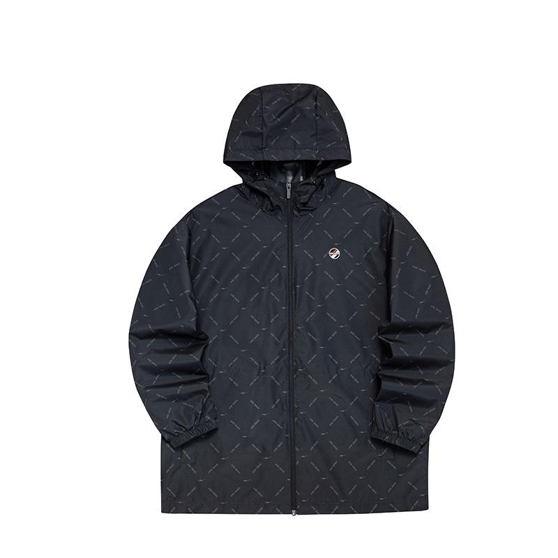 Hongxing Erke Women's Windproof Mid-Length Winter Fashion Sports Windbreaker