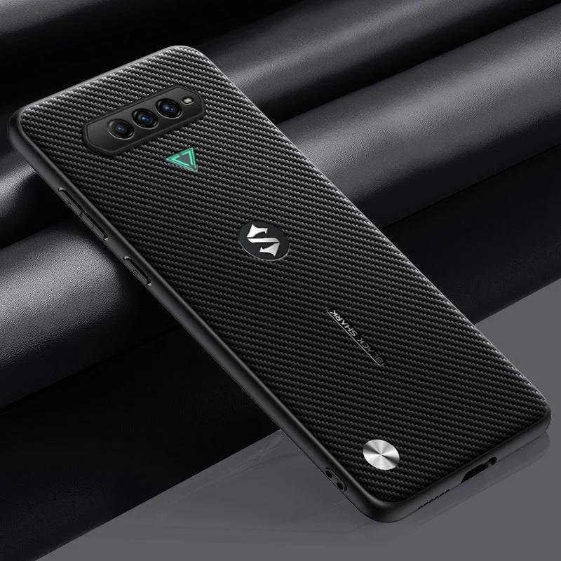 

Для Xiaomi Black Shark 4 Pro простой матовый защитный чехол из искусственной кожи для BlackShark 4 Pro 4Pro противоударный силиконовый бампер из ТПУ For Black Shark 4 матовый черный