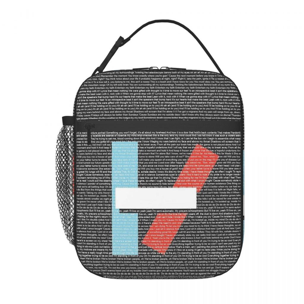 Geantă Termică pentru Prânz Twenty One Pilots pentru Femei Copii Cutii Alimentare Etanșe Geantă Tote Termică pentru Prânz