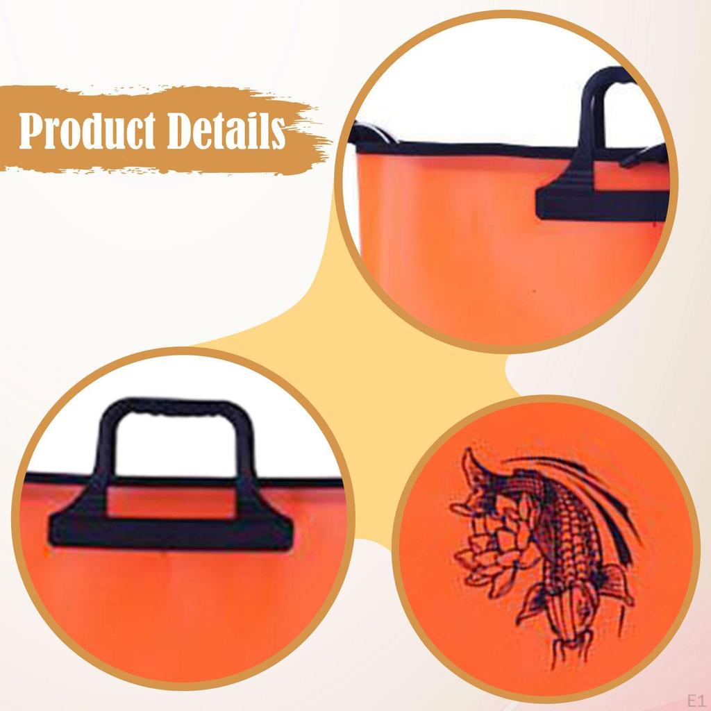 21.6inch EVA Fishing Tournament Weigh Bag Fish Holder , Pattern Random Versatile with Carry Handle