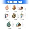 Stainless Steel Craft Charm Artistic Jewelry Component Conch Shape Necklace Making Accessories Suitable for Regular Use