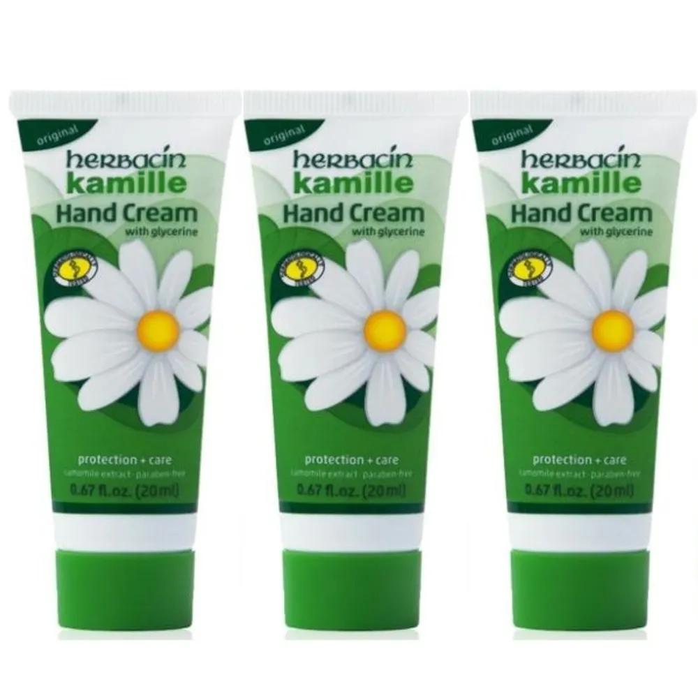 

Herbacin Kamill Hand Cream 20ml Tube Set of 3 Portable