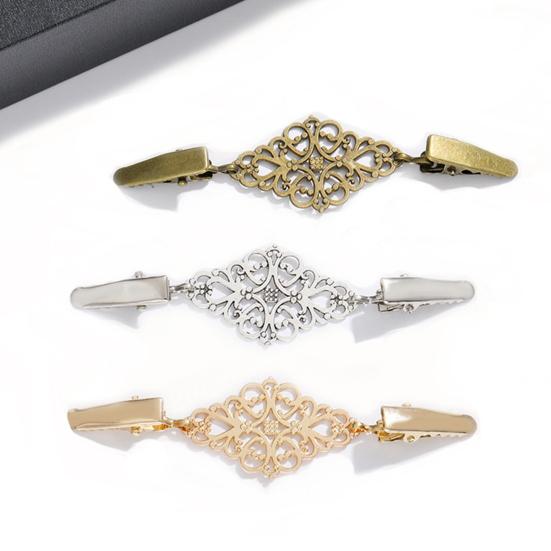 1/3Pcs Sweater Clips Geometric Design Alloy Clips Sweaters Dresses Scarves Brooch Pins Versatile Clothing Accessory