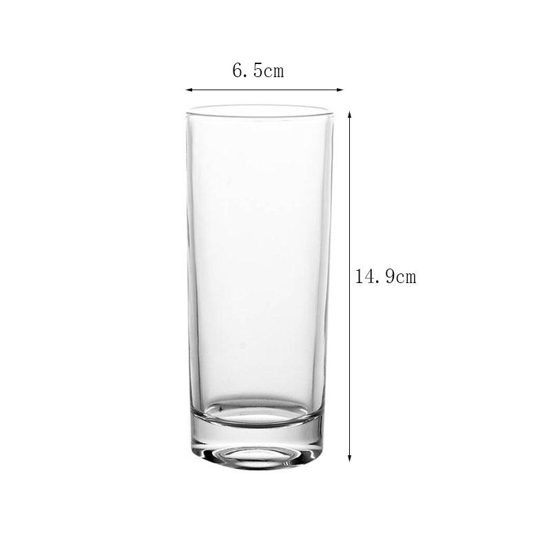 1pcs Advanced Style Multiple Capacity Juice Beverage Cups Het-resistant Round Transparent Glass Cups Hotel Restaurant Water Cups