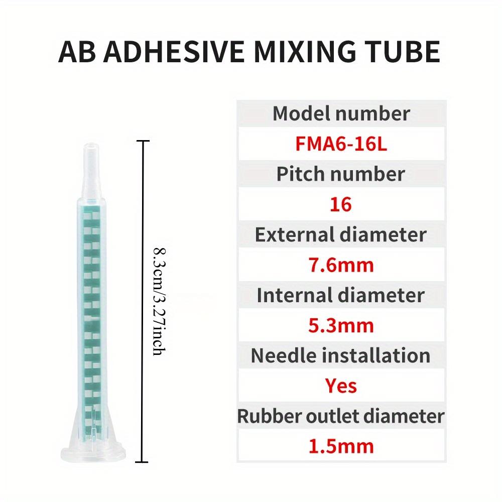 20pcs Mixing Nozzle Static Mixer Adhesive Mixing Tube Syringe For AB Glue Gun Two Component Liquid Mixer