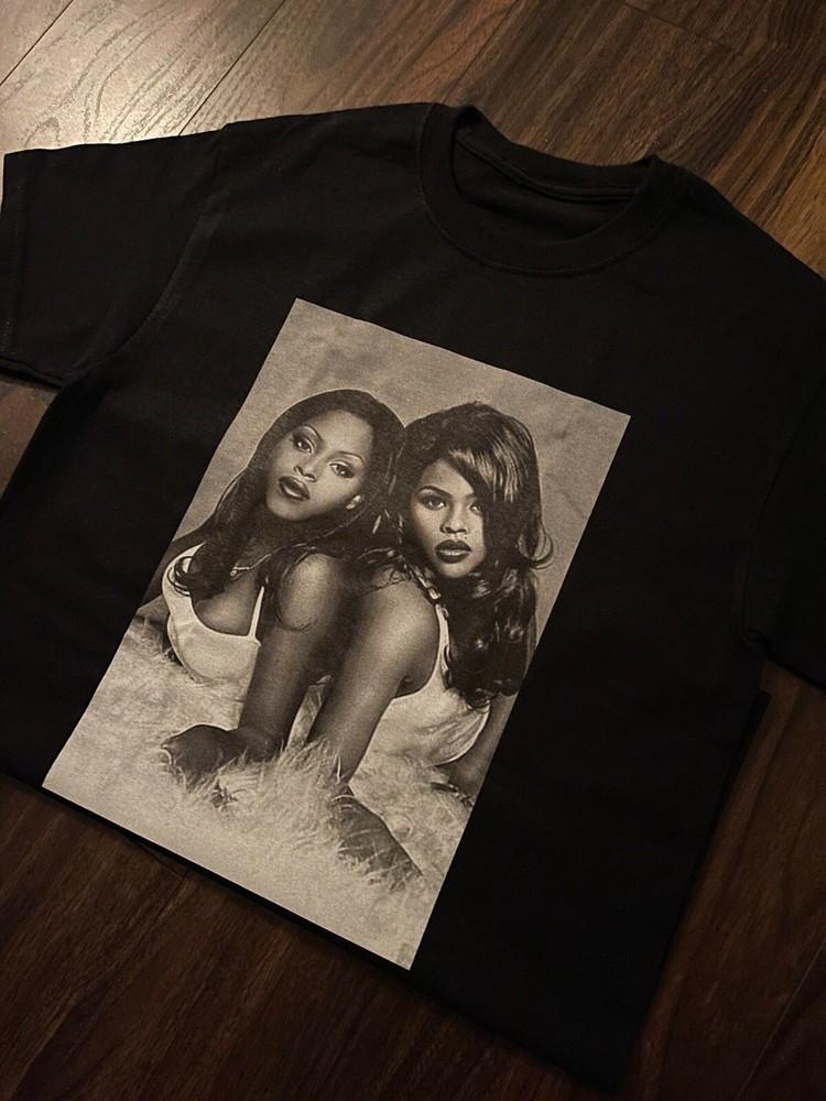 Футболка в стиле рэпа 90-х Lil Kim и Foxy Brown Мужская Размеры S M L 234XL НОВАЯ69 Унисекс Футболка S