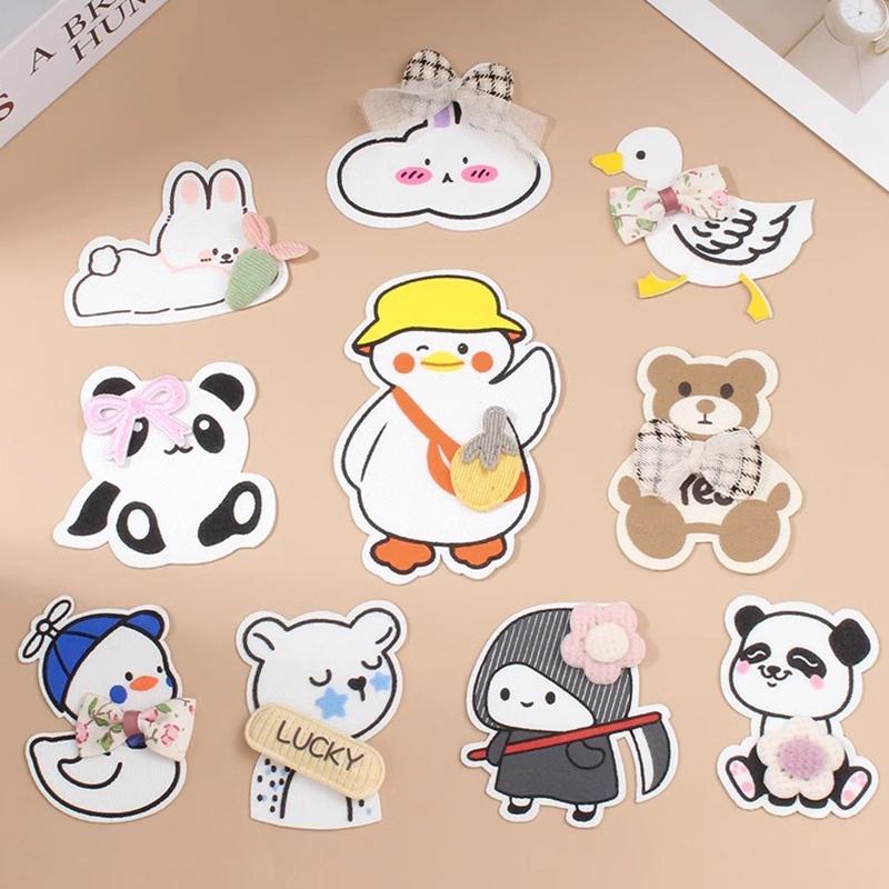 Mosquito Net Patch Stickers Self-adhesive Mesh Netting Broken Repair Sticker Cartoon Animals Adhesive Mesh Screen Stickers