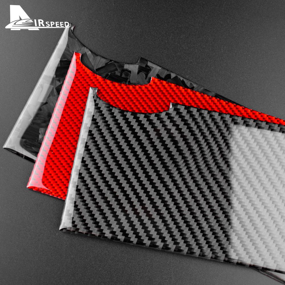 Real Carbon Fiber Car Water Cup Holder Cover Panel Sticker for Mazda 3 2010 2011 2012 2013 Trim Interior Car Styling Accessories