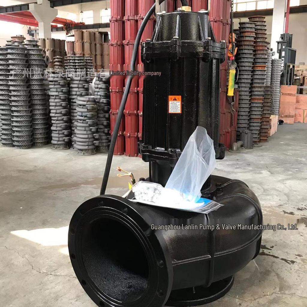WQ Non-Clog Submersible Sewage Pump 100WQ80-40 for Construction Site Sump Discharge.