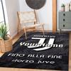 Juventus Customizable Name Carpet Design for Dormitory Kitchen Study room Foyer Anti-slip Rug Office home decor Birthday/Christmas Gift