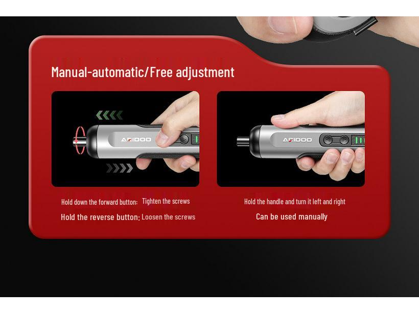 Rechargeable Mini Electric Screwdriver Set with Lithium Battery
