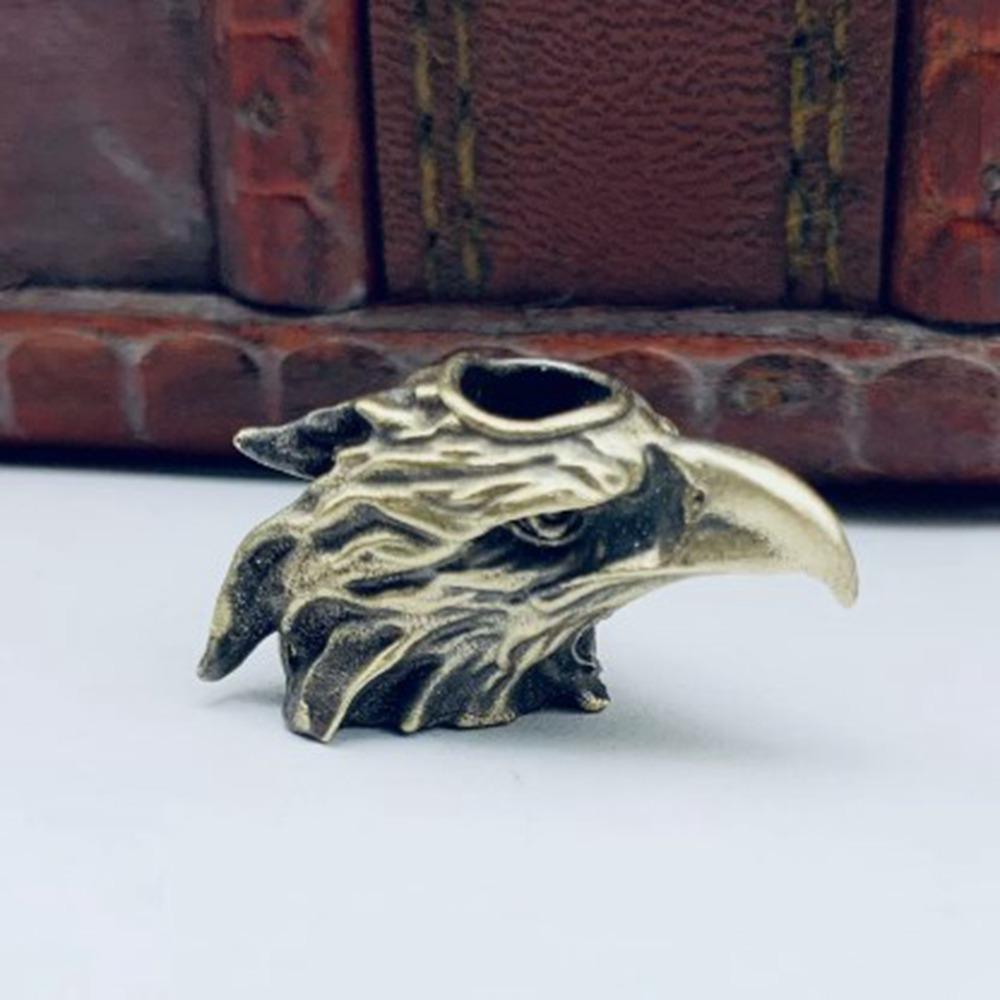 Handmade Eagle Head Octopus Head Charms Bracelet Lanyard Pendant EDC Outdoor Tool