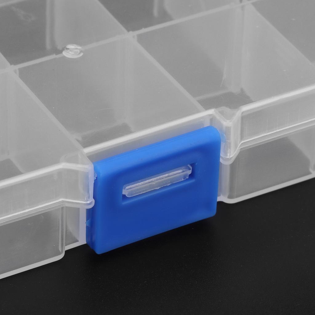 Transparent Jewelry Box Plastic Storage Container for Beads Crafts 10 Grid