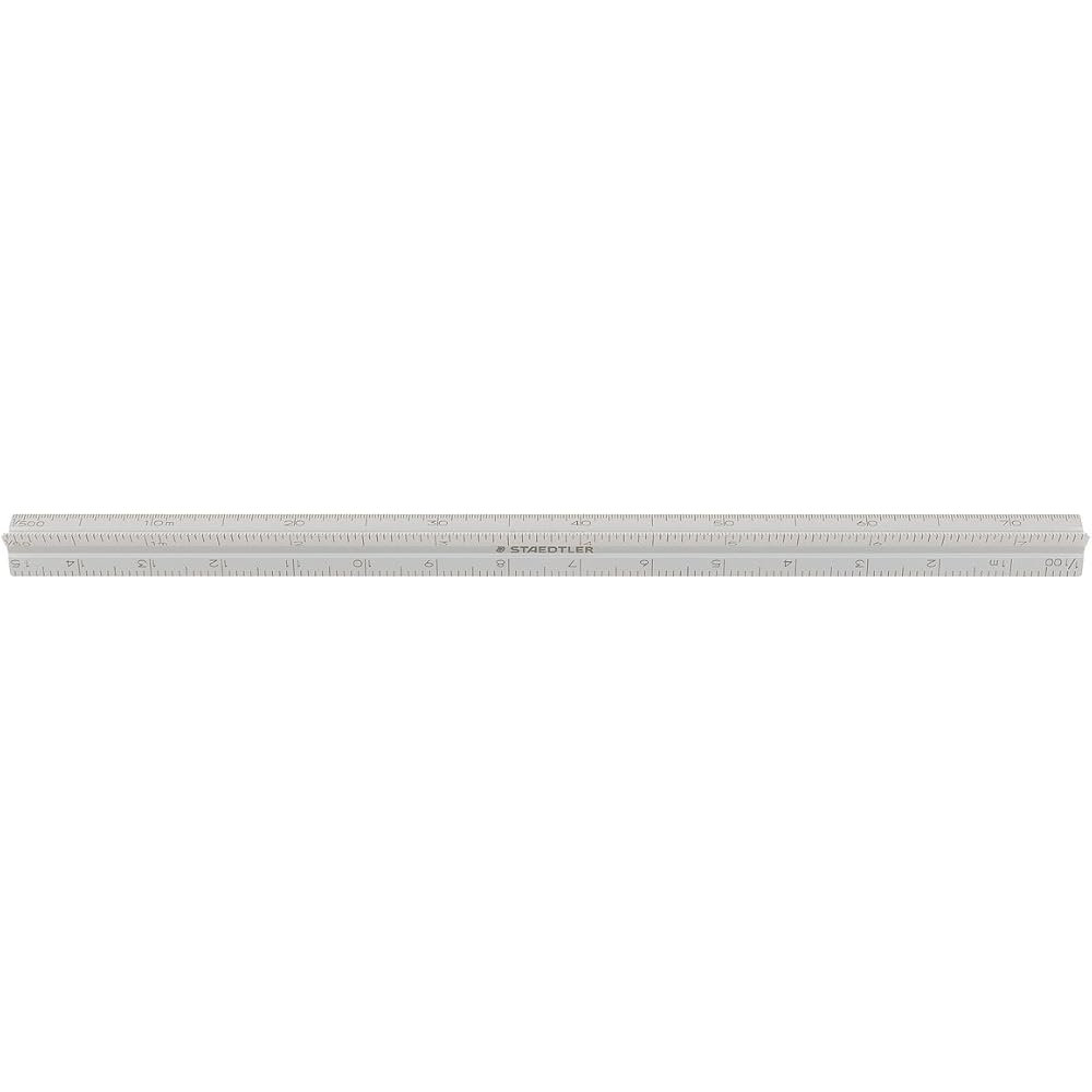 STAEDTLER (STAEDTLER) ruler triangle scale aluminum 0 start silver 561 7-81