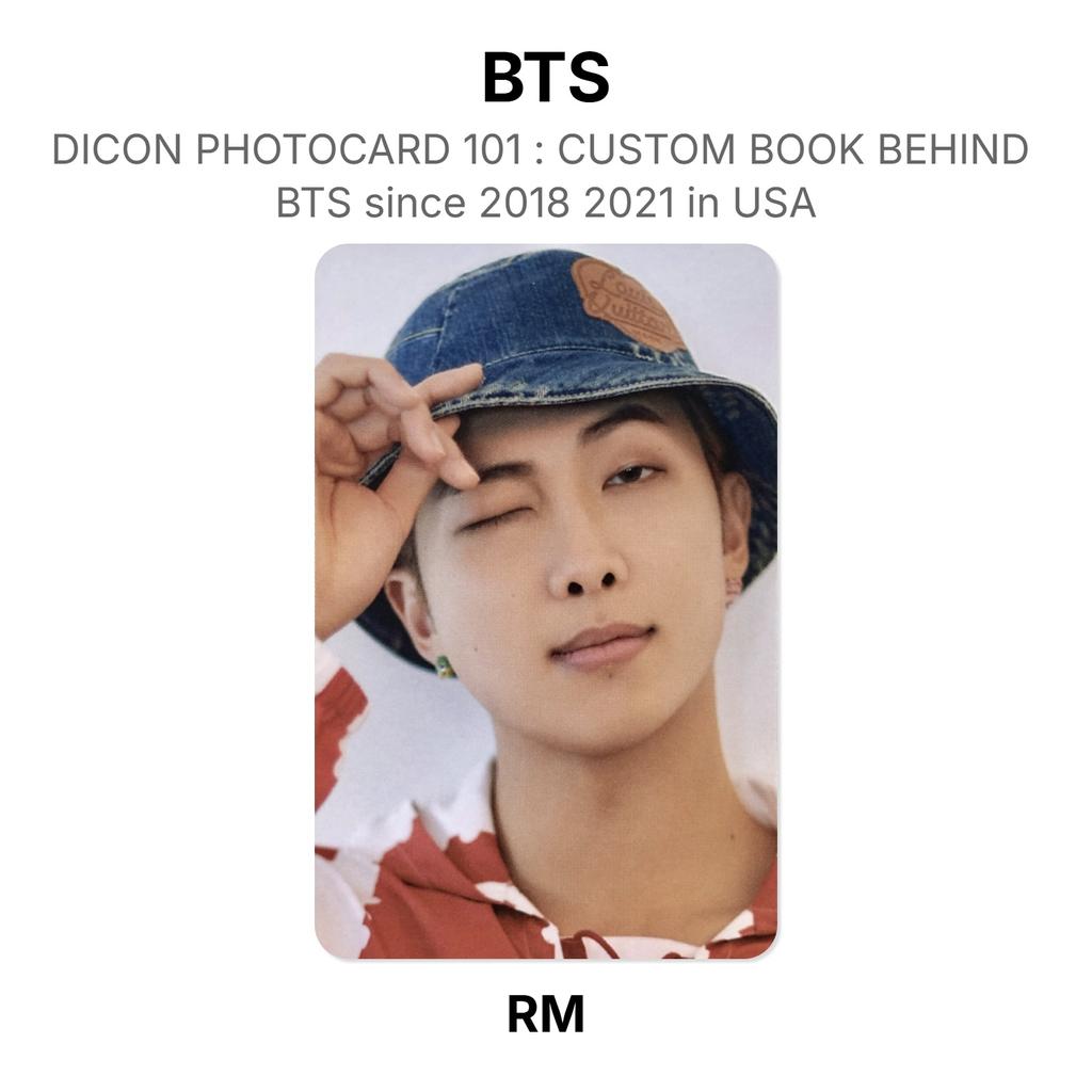BTS DICON PHOTOCARD 101 : CUSTOM BOOK BEHIND BTS Since 2018 2021 In USA Official Photocard