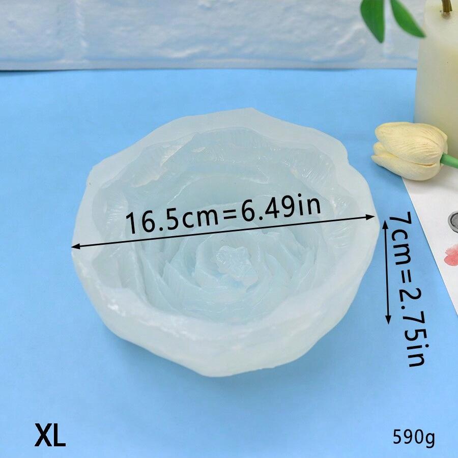 Pfingstrose Silikonformen - Groß, Mittel & Klein für Seife, Fondant & DIY Kerzen