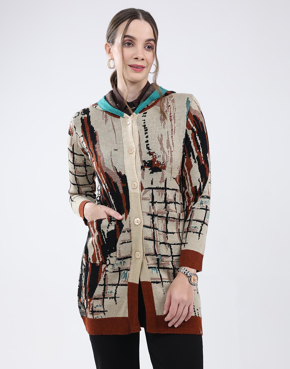 

Monte Carlo Women s Hooded Neck Full Sleeve Cardigan XL