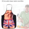 3D Funny Cooking Apron Sexy Man Woman Apron Waterproof Apron