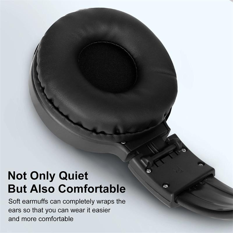 Portable Personal Fm Radio Headphones With Good Reception, Led Display, Soft Ear Muffs, For Walking, Jogging, Meeting Receiver