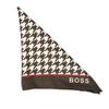 Boss Logo Silk Pocket Square