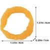 Toyvian Simulated Squid Ring 14Pcs Realistic Faux Fried Squid Rings Artificial Calamari Ring Onion Rings Fake Snack Props Play Food Model for